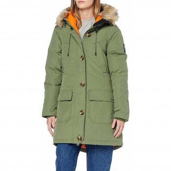 Superdry Rookie Down Parka Talla 6 Verde Mujer