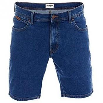 Wrangler Herren Jeans Short Texas Kurze Stretch Shorts Regular Fit Baumwolle Bermuda Sommer Hose Blau Schwarz w33