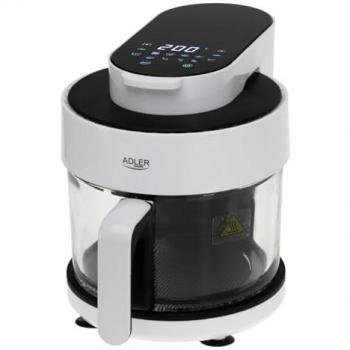 Adler Air Fryer 3 L (AD 6316) – Recipiente de Cristal, 1400 W, Negro/Blanco