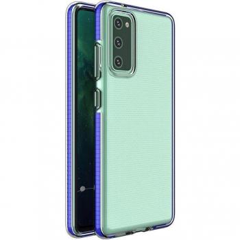 Dark Blue Samsung A72 4G Spring Gel Case with Bright Edge