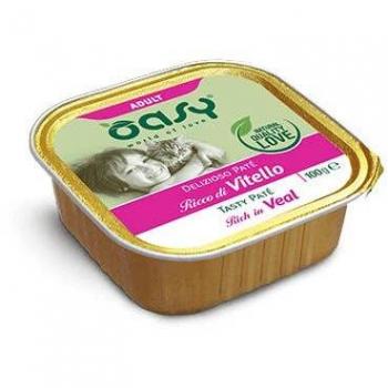 Oasy Delizioso Paté per Gatti Adulto Ricco di Vitello