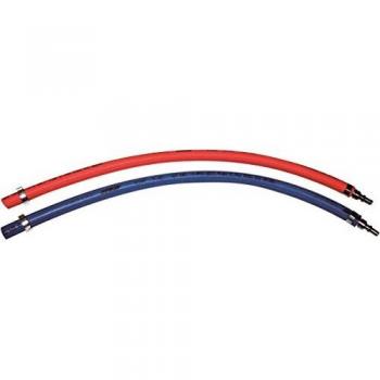 Paire de manchettes oxygène et acétylène + raccords Stoptac diamètre 10 mm longueur 50 cm