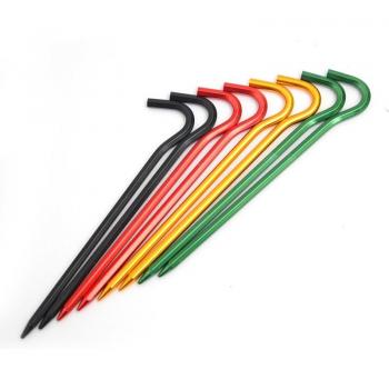 Piquets de tente 18 cm en aluminium, lot de 10
