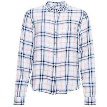 Blouse superlight Superdry à carreaux blancs