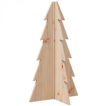 Arbre de Noël en pin massif 69,5 cm pour décoration