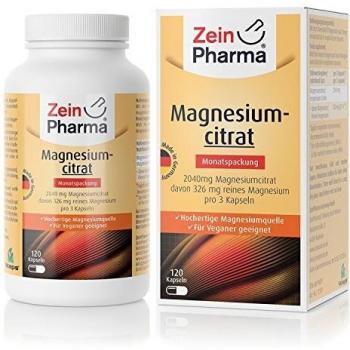 Zein Pharma High Bioavailability Magnesium Citrate 680mg 120 Capsules