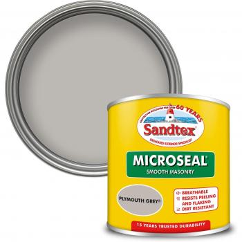 Sandtex 150ml Smooth Masonry Paint in Plymouth Grey
