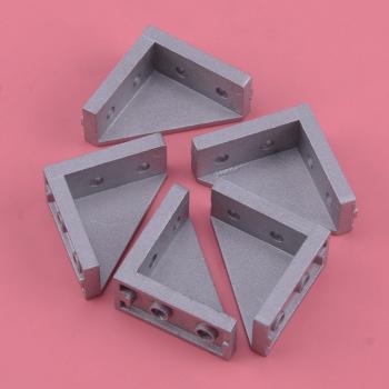 LETAOSK-5 Soporte en Aluminio Plateado 2040 (18x38) con Ajuste de Esquina y Conector 20x40