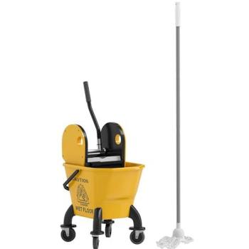 Cubito Fregado Homcom 26L, Ruedas y Escurridor Desmontable