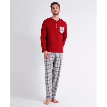 Admas Pijama de Punto Largo para Hombre Budeos