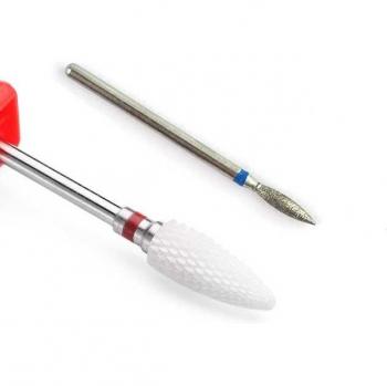 2Pcs Electric Rotary Nail Drill Bits for Manicure