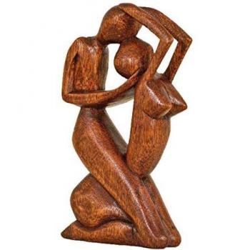 Simandra Holzskulptur Abstrakt Figur Afrika Asien Handarbeit Deko Größe 30 cm