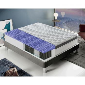 Matelas 140x190 IloveSleep Positano – ressorts ensachés, mousse de forme, 13 zones de soutien