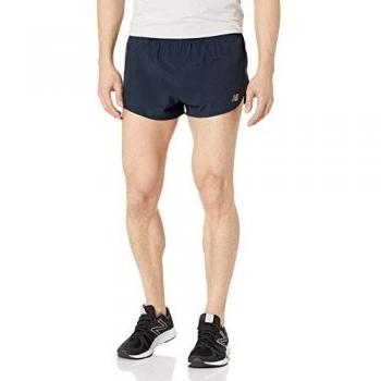 New Balance Accelerate 3in Split Herren Sportshort – Schwarz/Orange, Small
