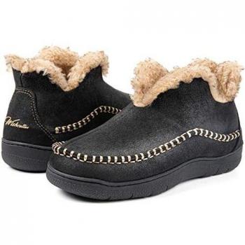 SilkyWarm Men's Microply Fuzzy Fleece Liner Shoes – 9 UK