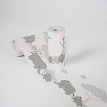 Frise Murale Grise pour Chambre d'Enfant