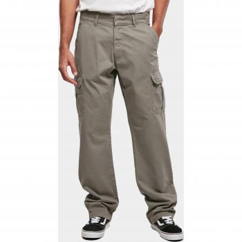 Pantalón Cargo Urban Classics Recto de Color Gris Oscuro 30