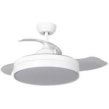 Ventilatore a soffitto Dalori Bianco 160cm con motore DC e pale pieghevoli