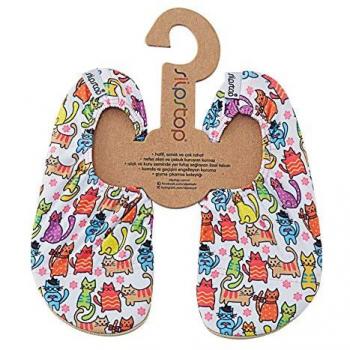 Slipstop Kinder Badeschuhe Funny Cats Mehrfarbig