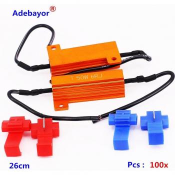 Resistor de Carga 6Ω + Fusible LED 50W para Advertencia