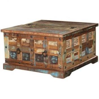 KALANKA Eiche Holz Tisch – 70,5 x 70,5 cm