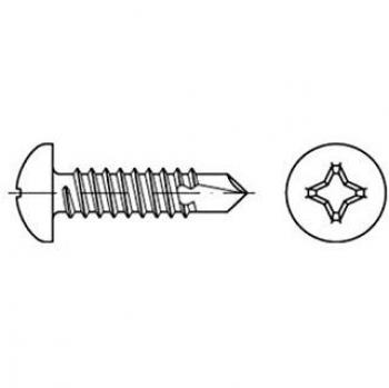 Reyher Flachkopf‑Bohrschraube 1000er Pack ISO 15481-H, verzinkt Ø 4,2 × 22 mm