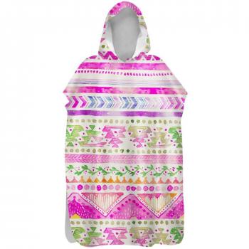 Vintage Druck Poncho Handtuch