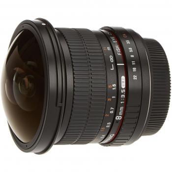 Samyang 8 mm f/1,35 Umc Fisheye CS II für Canon – Schwarze Version