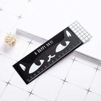 Regla de madera para dibujar en forma de gato 15CM
