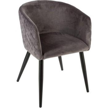 Modèle de fauteuil velours Marlo Atmosphère – Couleur gris ardoise