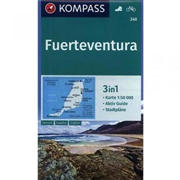 KOMPASS-Karten GmbH Fuerteventura: 3in1 Wanderkarte 1:50000 Mit Aktiv Guide Und Stadtplänen. Fahrradfahren. (Kompass-Wanderkarten, Band 240)