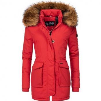 Navahoo Wintermantel Schneeengel-Prc – Premium-Fellimitat-Parka