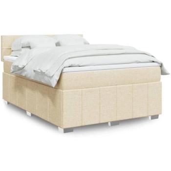Cama Elegancia Crema 140x200 con Box Spring