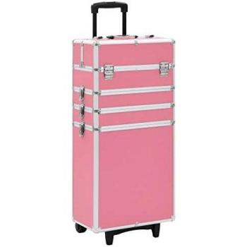 VidaXL Valise de Maquillage Aluminium Rose