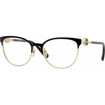 Versace VE1271 1433   Occhiali da Vista Graduati   Prova Online   Metallo   Misura M   Cat Eye   Nero, Oro   Adrialenti