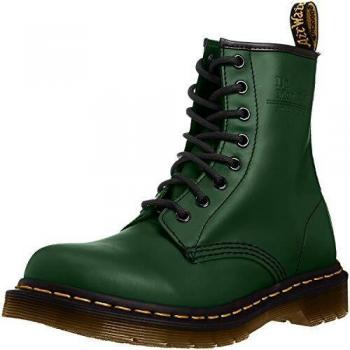 Dr. Martens 1460, Bottes en Cuir Smooth, Vert, 45 EU