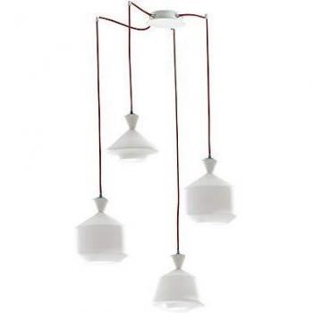 Lampadario Sospensione E27 60 W Bianco