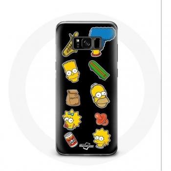 Estuche para Samsung Galaxy S8 “Simpson” Fondo Oscuro