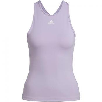 Lavendelfarbenes Ärmelloses Damen-T-Shirt von Adidas Hyperglam
