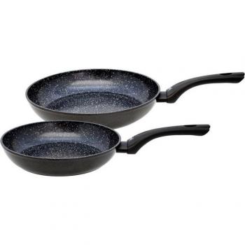 Aluminium‑Pfannen Set Pure Belugo – 2 Stück, 24 × 28 cm, ELO Induktion