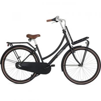 Popal Daily Dutch Basic+ Damesfiets 28 Inch 47 cm 3V Terugtraprem Matzwart