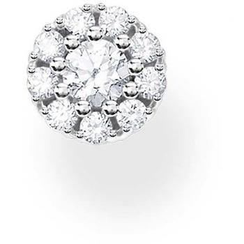 Thomas Sabo Cosmic Women's Stud Earrings Silver Zirconia Pave Single Ear Stud