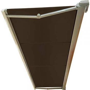 Store de Terrasse Motorisé RAL Blanc 5x3,5 Dickson Taupe