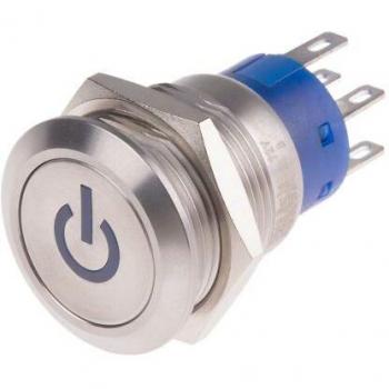 Pulsante DPDT 19mm Blu con Interruttore Rs Pro