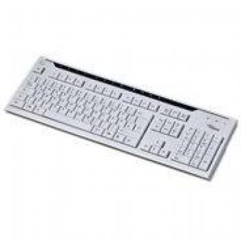 Fujitsu KB 500 USB‑DK Standard Keyboard – Dänemark, Marmor grau