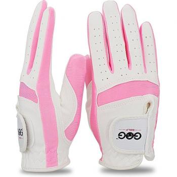 Weicher Stofftuch-Golfschlägerhandschuh von GOG, speziell für junge Mädchen, Blau-Rosa-Variation