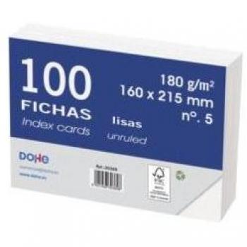 Fichas rayadas Dohe 100 fichas 180g 160x215 mm