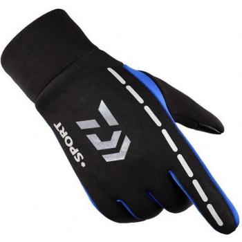Warme Fischhandschuhe von Daiwa, winterfest, vollfingerig mit rutschfester Unterlage für Outdoor-Sportarten