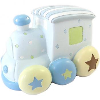 Portafortuna Treno Blu Lily – 11x9x7 cm, Resina