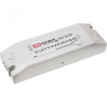 Trasformatore LED costante 27 V DC 62 W 2,3 A – MeanWell Driver PLC‑60‑27